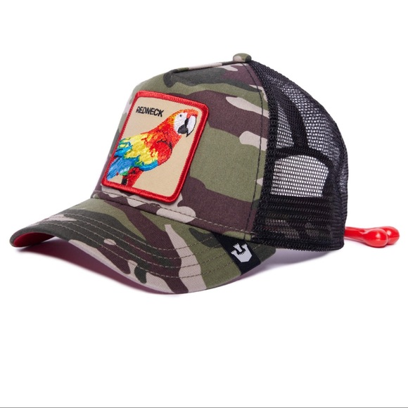 ⭐️NIB Limited Edition Goorin Brothers “Redneck” Parrot Trucker Hat w/ Truck Nuts - Picture 3 of 9